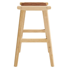 Load image into Gallery viewer, Saoirse Faux Leather Wood Counter Stool Set of 2 by Modway