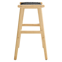 Load image into Gallery viewer, Saoirse Woven Rope Wood Bar Stool Set of 2 by Modway
