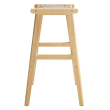 Load image into Gallery viewer, Saoirse Woven Rope Wood Bar Stool Set of 2 by Modway