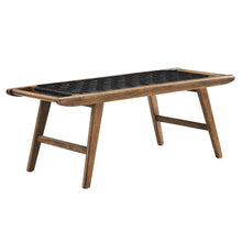 Load image into Gallery viewer, Saoirse 47" Faux Leather Wood Bench by Modway