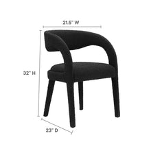 Load image into Gallery viewer, Pinnacle Boucle Upholstered Dining Chair Set of 2 by Modway