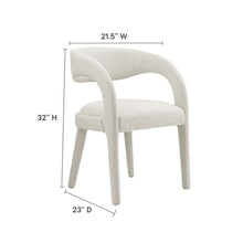 Load image into Gallery viewer, Pinnacle Boucle Upholstered Dining Chair Set of 2 by Modway