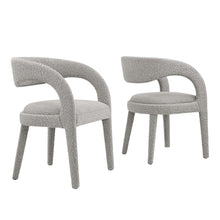 Load image into Gallery viewer, Pinnacle Boucle Upholstered Dining Chair Set of 2 by Modway
