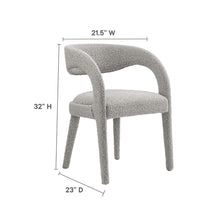 Load image into Gallery viewer, Pinnacle Boucle Upholstered Dining Chair Set of 2 by Modway