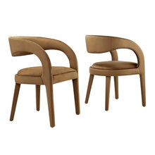 Load image into Gallery viewer, Pinnacle Performance Velvet Dining Chair Set of 2 by Modway