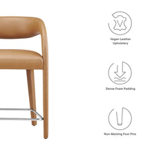 Load image into Gallery viewer, Pinnacle Vegan Leather Counter Stool Set of 2 by Modway
