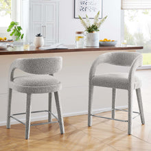 Load image into Gallery viewer, Pinnacle Boucle Upholstered Counter Stool Set of 2 by Modway