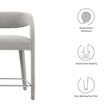 Load image into Gallery viewer, Pinnacle Boucle Upholstered Counter Stool Set of 2 by Modway