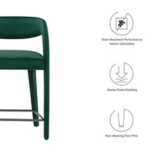 Load image into Gallery viewer, Pinnacle Performance Velvet Counter Stool Set of 2 by Modway