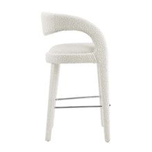 Load image into Gallery viewer, Pinnacle Boucle Upholstered Bar Stool Set of 2 by Modway