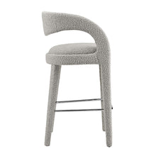 Load image into Gallery viewer, Pinnacle Boucle Upholstered Bar Stool Set of 2 by Modway