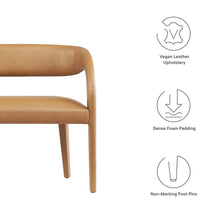 Load image into Gallery viewer, Pinnacle Vegan Leather Accent Bench by Modway
