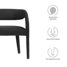 Load image into Gallery viewer, Pinnacle Boucle Fabric Accent Bench by Modway