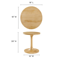 Load image into Gallery viewer, Lina Round Wood Side Table by Modway