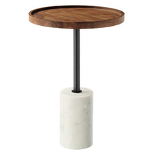 Load image into Gallery viewer, Amina Round Acacia Wood Side Table by Modway