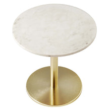 Load image into Gallery viewer, Viva Round White Marble Side Table by Modway