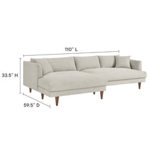 Load image into Gallery viewer, Zoya Left-Facing Down Filled Overstuffed Sectional Sofa by Modway