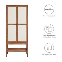 Load image into Gallery viewer, Capri Tall Wood Grain Standing Storage Cabinet by Modway
