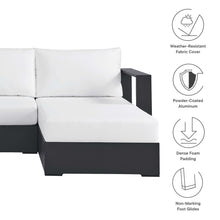 Load image into Gallery viewer, Tahoe 2-Piece Outdoor Patio Powder-Coated Aluminum Right-Facing Chaise Sectional Sofa Set by Modway