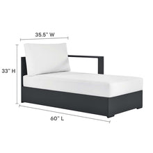 Load image into Gallery viewer, Tahoe 2-Piece Outdoor Patio Powder-Coated Aluminum Right-Facing Chaise Sectional Sofa Set by Modway