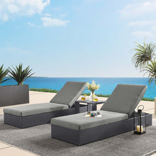 Load image into Gallery viewer, Tahoe 3-Piece Outdoor Patio Powder-Coated Aluminum Chaise Lounge Set by Modway