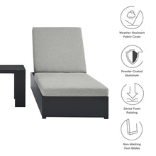 Load image into Gallery viewer, Tahoe 3-Piece Outdoor Patio Powder-Coated Aluminum Chaise Lounge Set by Modway