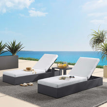 Load image into Gallery viewer, Tahoe 3-Piece Outdoor Patio Powder-Coated Aluminum Chaise Lounge Set by Modway