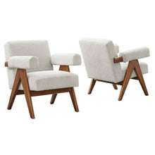 Load image into Gallery viewer, Lyra Boucle Fabric Armchair Set of 2 by Modway