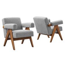 Load image into Gallery viewer, Lyra Boucle Fabric Armchair Set of 2 by Modway