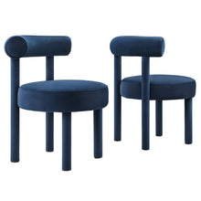 Load image into Gallery viewer, Toulouse Performance Velvet Dining Chair Set of 2 by Modway
