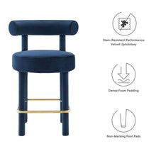 Load image into Gallery viewer, Toulouse Performance Velvet Counter Stool Set of 2 by Modway