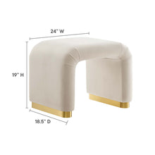 Load image into Gallery viewer, Koda Performance Velvet Waterfall Stool by Modway