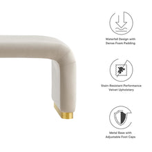 Load image into Gallery viewer, Koda Performance Velvet Waterfall Long Bench by Modway