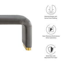 Load image into Gallery viewer, Koda Performance Velvet Waterfall Long Bench by Modway