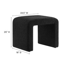 Load image into Gallery viewer, Simba Boucle Fabric Waterfall Stool by Modway