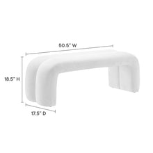 Load image into Gallery viewer, Dax 50.5" Chenille Upholstered Accent Bench by Modway