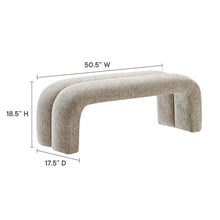 Load image into Gallery viewer, Dax 50.5" Chenille Upholstered Accent Bench by Modway