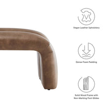 Load image into Gallery viewer, Dax 50.5" Vegan Leather Upholstered Accent Bench by Modway