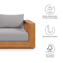 Load image into Gallery viewer, Tahoe Acacia Wood Outdoor Patio Acacia Wood Loveseat by Modway