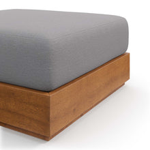 Load image into Gallery viewer, Tahoe Outdoor Patio Acacia Wood Ottoman by Modway