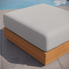 Load image into Gallery viewer, Tahoe Outdoor Patio Acacia Wood Ottoman by Modway