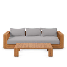 Load image into Gallery viewer, Tahoe 2-Piece Outdoor Patio Acacia Wood Sofa and Coffee Table Set by Modway
