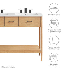Load image into Gallery viewer, Zaire 48" Double Sink Bathroom Vanity by Modway