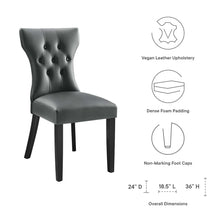 Load image into Gallery viewer, Silhouette Dining Vinyl Side Chair by Modway