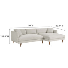 Load image into Gallery viewer, Zoya Right-Facing Down Filled Overstuffed Sectional Sofa by Modway