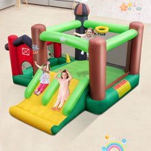 Load image into Gallery viewer, 6-in-1 Inflatable Bounce House with Double Slides without 735W Blower