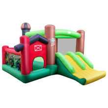 Load image into Gallery viewer, 6-in-1 Inflatable Bounce House with Double Slides without 735W Blower