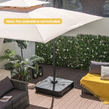 Load image into Gallery viewer, 33.5 x 33.5 Inch Fillable Cantilever Umbrella Base with Wheels
