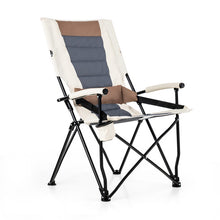 Load image into Gallery viewer, Folding Camping Chair with Cup Holder Armrest and Lumbar Pillow