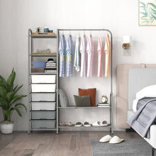 Load image into Gallery viewer, Free Standing Closet Organizer with Removable Drawers and Shelves-Gray